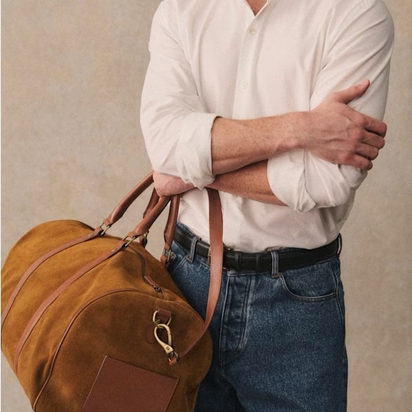 Sezane suede duffle bag Larkins Weekend Bag - Picture 2 of 9